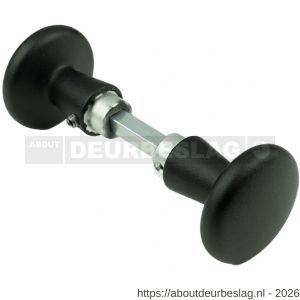 Ami 160/50 knopkruk aluminium deurdikte 38-42 mm zwart RAL 9005 structuur finish - R10900403 - afbeelding 1