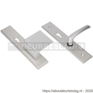 Ami VHB 251/50-90/80 senioren veiligheidsvoordeur-duwerlangschildgarnituur SKG** omkeer VHB 251/50 profielcilinder PC 72 omkeer deurduwer 90/80 rechts F1 en profielcilinder PC 72 omkeer deurkruk 332 deurdikte 38-42 mm - R10900827 - afbeelding 1