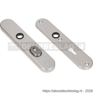 Ami VHB 250/15 KT veiligheidslangschild SKG*** kerntrekbeveiliging ovaal VHB 250/50/15 buiten kerntrek KT 55 en binnen profielcilinder PC 55 F1 deurdikte 38-42 mm - R10901466 - afbeelding 1