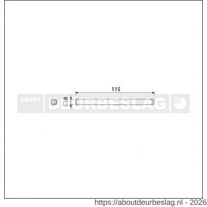 Ami deurkruk Quickstift 8x115 mm - R10900252 - afbeelding 1