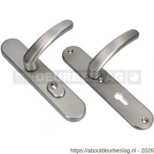 Ami VHB 250/15-378 KT veiligheids Rotaveer kruk-kruk langschildgarnituur SKG*** kerntrekbeveiliging Archi Design VHB 378 Rota 250/15 kerntrek KT 55 en profielcilinder PC 55 Irox deurdikte 38-42 mm - R10901194 - afbeelding 1