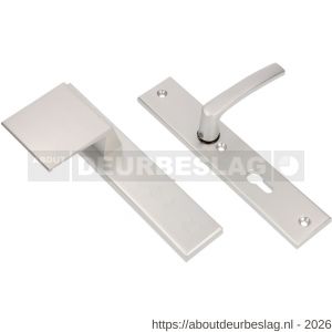 Ami VHB 251/50-90/80 veiligheidsvoordeur-duwerlangschildgarnituur SKG*** VHB 251/50 profielcilinder PC 72 deurduwer 90/80 links F2 blind en deurkruk 332 deurdikte 38-42 mm - R10901009 - afbeelding 1