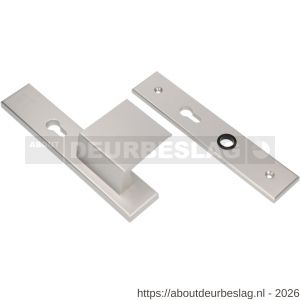 Ami VHB 251/50-90/80 senioren veiligheidsvoordeur-duwerlangschildgarnituur SKG** omkeer VHB 251/50 profielcilinder PC 72 Omgek 90/80 F1 rechts profielcilinder PC 72 omkeer zonder deurkruk deurdikte 53-57 mm - R10900835 - afbeelding 1