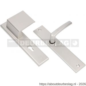 Ami VHB 251/50-90/80 veiligheidsvoordeur-duwerlangschildgarnituur SKG*** VHB 251/50 profielcilinder PC 55 deurduwer 90/80 rechts F1 blind en deurkruk 332 deurdikte 38-42 mm - R10900974 - afbeelding 1