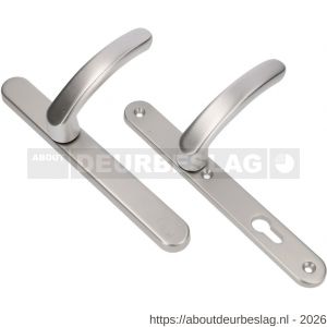 Ami VHB 257/32/2-378 veiligheids Rotaveer kruk-kruk smalschildgarnituur SKG** ovaal VHB deurkruk 378 Rota 257/32/2 blind F1 en deurkruk 378 Rota 257/32/2 profielcilinder PC 55 deurdikte 53-57 mm - R10901598 - afbeelding 1