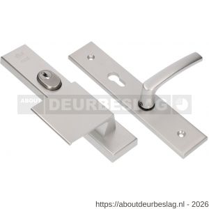 Ami VHB 251/15-90/80 KT senioren veiligheidsvoordeur-duwerlangschildgarnituur SKG*** kerntrekbeveiliging omkeer VHB 251/50/15 kerntrek KT 72 omkeer deurduwer 90/80 links en deurkruk 332 profielcilinder PC 72 omkeer F1 deurdikte - R10901184 - afbeelding 1