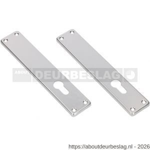 Ami 212/41 RH langschild aluminium rondhoek zonder krukgat profielcilinder PC 72 F1 - R10900637 - afbeelding 1