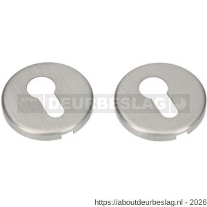 Ami Klik rond cilinderrozet aluminium Archi Design profielcilinder PC Irox RVS look - R10900467 - afbeelding 1