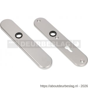 Ami VHB 250/50/1 veiligheidslangschild SKG*** ovaal VHB 250/50/1 buiten blind F1 en binnen profielcilinder PC 72 deurdikte 53-57 mm - R10900910 - afbeelding 1