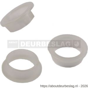 Ami deurbeslag geleidering nylon transparant wit set 100 stuks - R10900170 - afbeelding 1