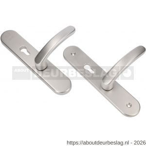 Ami VHB 250/50/1-378 senioren veiligheids Rotaveer kruk-kruk langschildgarnituur SKG** ovaal omkeer VHB deurkruk 378 Rota 250/50/1 profielcilinder PC 72 omkeer F1 en deurkruk 378 Rota profielcilinder PC 72 omkeer deurdikte 38-42 - R10900882 - afbeelding 1