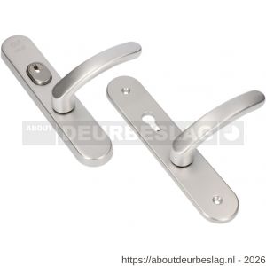 Ami VHB 250/15-378 KT senioren veiligheids Rotaveer kruk-kruk langschildgarnituur SKG*** kerntrekbeveiliging ovaal omkeer VHB 378 Rota250/50/15 kerntrek KT 72 omkeer en profielcilinder PC 72 omkeer F1 deurdikte 38-42 mm - R10901204 - afbeelding 1