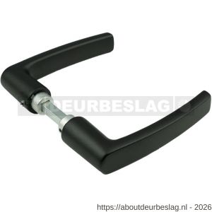 Ami 332/125 deurkruk aluminium deurdikte 38-42 mm zwart RAL 9005 structuur finish - R10900336 - afbeelding 1