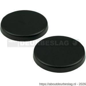 Ami Klik rond afdekrozet aluminium blind zwart - R10900448 - afbeelding 1