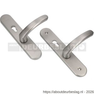 Ami VHB 250/50/1-378 senioren veiligheids Rotaveer kruk-kruk langschildgarnituur SKG** Archi Design ovaal omkeer VHB deurkruk 378 Rota 250/50/1 profielcilinder PC 72 omkeer Irox deurdikte 38-42 mm - R10900881 - afbeelding 1