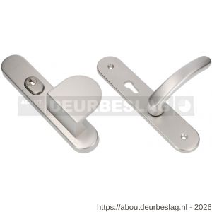 Ami VHB 250/15-90/83-378 KT senioren veiligheids Rotaveer duwer-kruk langschildgarnituur SKG*** kerntrekbeveiliging ovaal omkeer VHB 250/50/15 kerntrek KT 72 omkeer deurduwer 90/83 rechts en deurkruk 378 Rota profielcilinder PC - R10901105 - afbeelding 1