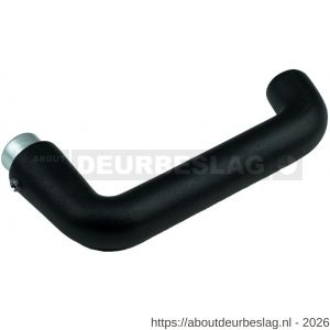 Ami 356 deurkruk gatdeel aluminium M6 zwart RAL 9005 structuur finish - R10900300 - afbeelding 1