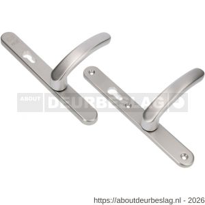 Ami VHB 257/32/2-378 veiligheids Rotaveer kruk-kruk smalschildgarnituur SKG** ovaal VHB deurkruk 378 Rota 257/32/2 profielcilinder PC 92 omkeer F1 deurdikte 63-67 mm - R10901596 - afbeelding 1