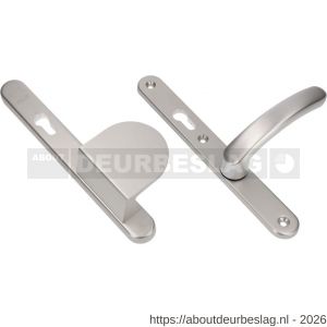 Ami VHB 257/32/2-90/83-378 veiligheids Rotaveer duwer-kruk smalschildgarnituur SKG** ovaal VHB 257/32/2 profielcilinder PC 92 omkeer 90/83 rechts en deurkruk 378 Rota Fuhr 869 deurdikte 53-57 mm - R10900857 - afbeelding 1