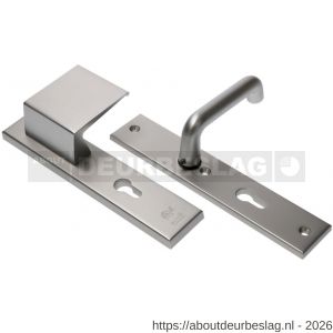 Ami VHB 251/50-90/80 veiligheidsvoordeur-duwerlangschildgarnituur SKG*** VHB 251/50 profielcilinder PC 55 deurduwer 90/80 rechts F1 profielcilinder PC 55 en deurkruk 356 deurdikte 38-42 mm - R10900971 - afbeelding 1