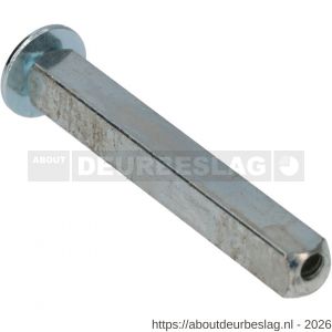 Ami wisselquickstift met aanslag 8x66 mm deurdikte 38-42 mm - R10900260 - afbeelding 1