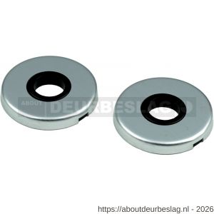 Ami Klik rond afdekrozet aluminium Archi Design krukgat Irox RVS look - R10900449 - afbeelding 1