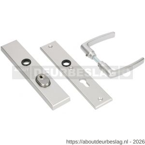 Ami VHB 251/15 KT veiligheidslangschild SKG*** kerntrekbeveiliging VHB 251/50/15 buiten kerntrek KT 55 en binnen profielcilinder PC 55 met deurkruk 332 F1 deurdikte 53-57 mm - R10901494 - afbeelding 1