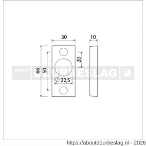 Ami 65/30 smalrozet aluminium gegoten RC 22,5 R6.5 hartafstand 50 mm F1 - R10900491 - afbeelding 2
