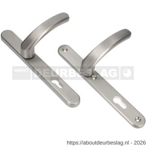 Ami VHB 257/32/2-378 veiligheids Rotaveer kruk-kruk smalschildgarnituur SKG** Archi Design ovaal VHB deurkruk 378 Rota 257/32/2 profielcilinder PC 72 Irox deurdikte 53-57 mm - R10900903 - afbeelding 1