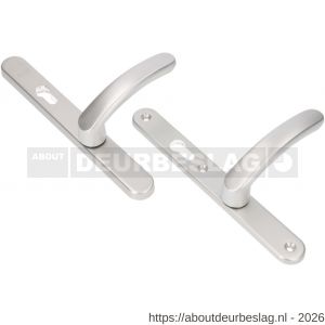 Ami VHB 257/32/2-378 veiligheids Rotaveer kruk-kruk smalschildgarnituur SKG** ovaal VHB deurkruk 378 Rota 257/32/2 profielcilinder PC 92 omkeer F1 deurdikte 53-57 mm - R10901595 - afbeelding 1