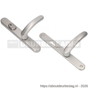 Ami VHB 257/37/2-378 KT veiligheids Rotaveer kruk-kruk smalschildgarnituur SKG*** kerntrekbeveiliging ovaal VHB deurkruk 378 Rota 257/37/2 kerntrek KT 92 omkeer F1 deurdikte 53-57 mm - R10901658 - afbeelding 1