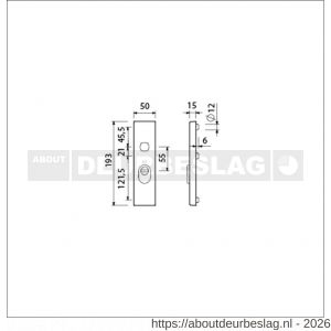 Ami VHB 193/15 KT veiligheidskortschild SKG*** kerntrekbeveiliging buitenkortschild 193/15 kerntrek KT 55 F1 - R10901379 - afbeelding 2