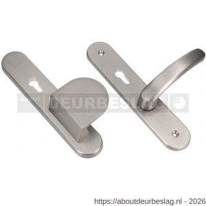 Ami VHB 250/50/1-90/83-378 senioren veiligheids Rotaveer duwer-kruk langschildgarnituur SKG** Archi Design ovaal omkeer VHB 250/50/1 profielcilinder PC 72 omkeer deurduwer 90/83 rechts en deurkruk 378 Rota Irox deurdikte 38-42 - R10900812 - afbeelding 1