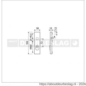 Ami VHB 193/15 KT veiligheidskortschild SKG*** kerntrekbeveiliging buitenkortschild 193/15 kerntrek KT 72 F1 - R10901380 - afbeelding 2