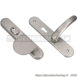 Ami VHB 250/15-90/83-378 KT senioren veiligheids Rotaveer duwer-kruk langschildgarnituur SKG*** kerntrekbeveiliging omkeer Archi Design VHB 250/15 kerntrek KT 72 omkeer deurduwer 90/83 links en deurkruk 378 Rota Irox 2 GTS - R10901103 - afbeelding 1