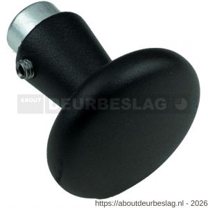 Ami 160/50 knopkruk gatdeel aluminium M6 zwart RAL 9005 structuur finish - R10900421 - afbeelding 1