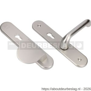 Ami VHB 250/50/1-90/83-386 senioren veiligheids Rotaveer duwer-kruk langschildgarnituur SKG** ovaal omkeer VHB 250/50/1 profielcilinder PC 72 omkeer deurduwer 90/83 links en deurkruk 386 Rota deurdikte 53-57 mm F1 - R10901138 - afbeelding 1