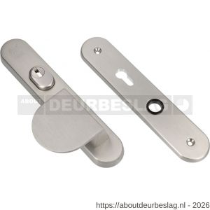 Ami VHB 250/15 KT senioren veiligheidslangschild SKG*** kerntrekbeveiliging Archi Design ovaal omkeer VHB 250/50/1 kerntrek KT 72 omkeer deurduwer 90/83 links zonder deurkruk Irox deurdikte 38-42 mm - R10901126 - afbeelding 1