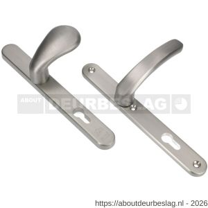 Ami VHB 257/32/2-173-378 veiligheids Rotaveer knop-kruk smalschildgarnituur SKG** Archi Design ovaal VHB knop 173 Rota 257/32/2 profielcilinder PC 72 Irox en deurkruk 378 Rota 257/32/2 profielcilinder PC 72 deurdikte 53-57 mm - R10901582 - afbeelding 1