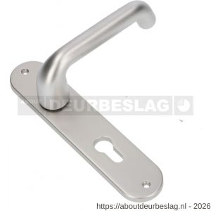 Ami LS 200/1/7-386 kruk-kruk garnituur deurkruk 386 Rota langschild 200/1/7 profielcilinder PC 55 F1 - R10900123 - afbeelding 1