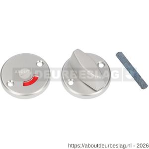 Ami 3 RH vrij- en bezetrozet aluminium rond toilet- en badkamersluiting WC 8 mm F1 - R10900497 - afbeelding 1