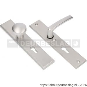 Ami VHB 251/50-169/50 veiligheidsvoordeur-knoplangschildgarnituur SKG*** VHB 251/50 knop 169/50 buiten en binnen profielcilinder PC 85 deurkruk 332 F1 deurdikte 38-42 mm - R10901075 - afbeelding 1