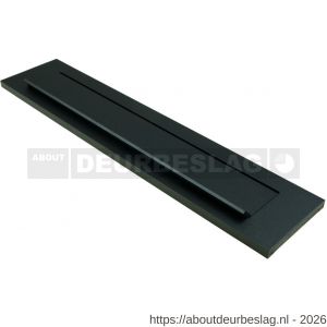 Ami TA briefplaat met veer aluminium deurdikte 38-42 mm zwart RAL 9005 structuur finish - R10900074 - afbeelding 1