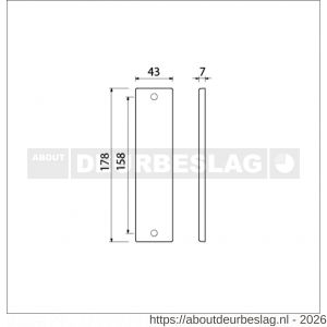 Ami 178/43 kortschild aluminium geheel blind F1 - R10900543 - afbeelding 2