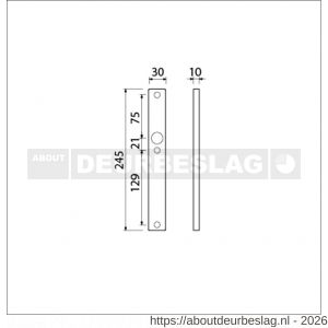Ami 245/30 smalschild aluminium blind R5,5 F1 - R10900770 - afbeelding 2