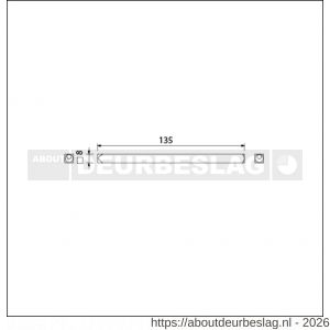 Ami dubbele Quickstift 8x135 mm deurdikte 62-77 mm - R10900258 - afbeelding 2