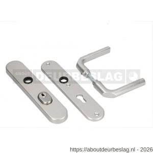 Ami VHB 250/15 KT veiligheidslangschild SKG*** kerntrekbeveiliging ovaal VHB 250/50/15 buiten kerntrek KT 55 en binnen profielcilinder PC 55 F1 en deurkruk 369 deurdikte 38-42 mm - R10901790 - afbeelding 1