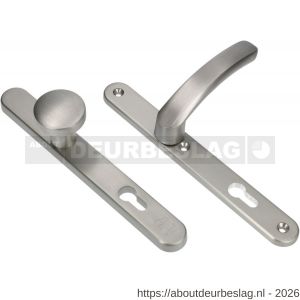 Ami VHB 257/32/2-169/50-378 veiligheids Rotaveer knop-kruk smalschildgarnituur SKG** Archi Design ovaal VHB 257/32/2 knop 169/50 profielcilinder PC 72 en deurkruk 378 Rota Irox deurdikte 53-57 mm - R10900875 - afbeelding 1