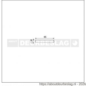 Ami deurkruk stift vierkant vol 8x65 mm - R10900151 - afbeelding 2