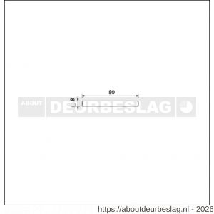 Ami deurkruk stift vierkant vol 8x80 mm - R10900154 - afbeelding 2
